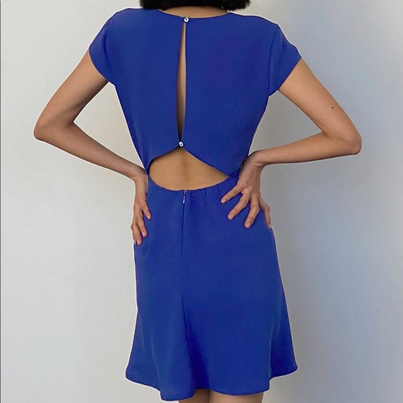 Aritzia Babaton Blue Mini Dress NWT - Picture 2 of 2